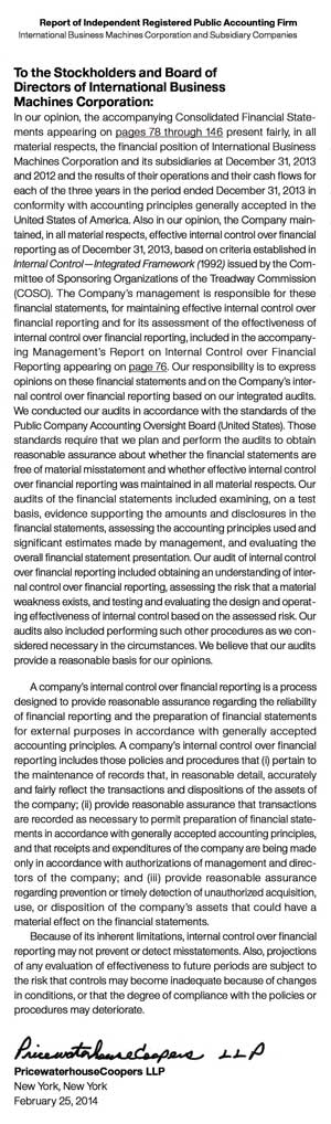 External auditors report must be included in Annual Report. Auditors opinion must appear in the Annual Report.