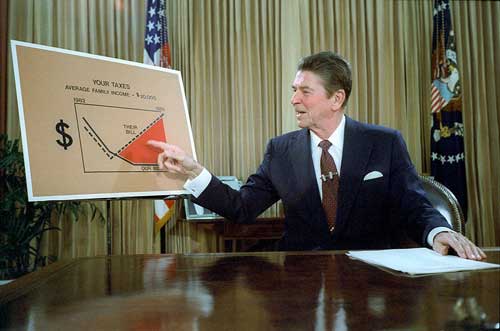 The US Congress enacted President Reagan's second tax cut in 1986