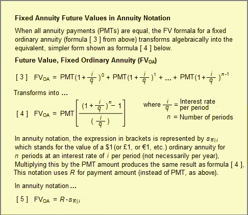 deferred annuity formulas